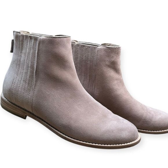 EILEEN FISHER Women’s Earth Tan Rich Suede Chelsea Bootie Size 8.5 - Picture 1 of 7